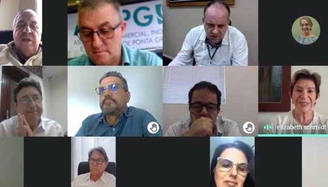 Em reunião com prefeita de Ponta Grossa, ACIPG pede reabertura do comércio