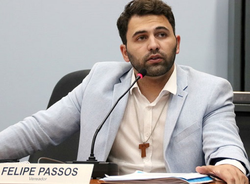 Vereador Felipe Passos (PSDB) vira réu em ação criminal por assédio sexual e rachadinha