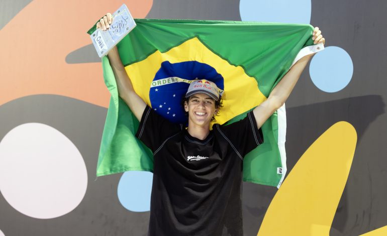 Paranaense Gui Khury executa manobra inédita e leva bronze na Copa do Mundo de Skate