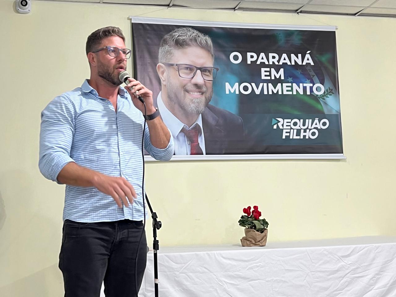 Em Ponta Grossa, Requião Filho apresenta projeto para disputar o Governo do Paraná