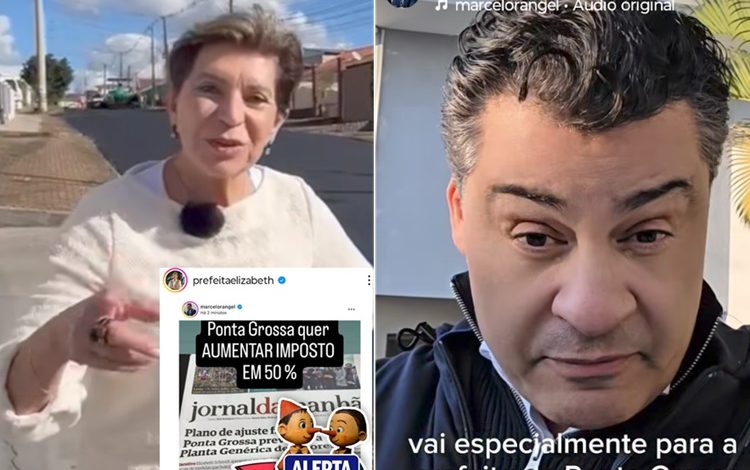 Revisão do IPTU de PG gera briga entre Elizabeth e Rangel: “Pinóquio”, disse a prefeita