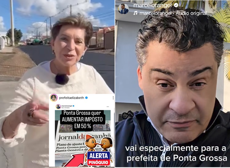 Revisão do IPTU de PG gera briga entre Elizabeth e Rangel: “Pinóquio”, disse a prefeita