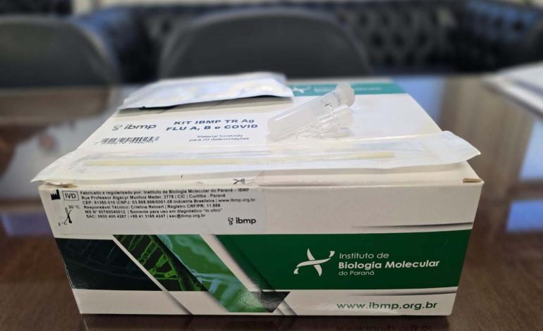 Estado vai distribuir 100 mil testes rápidos para Influenza A, B e Covid-19